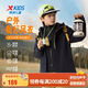 特步（XTEP）兒童童裝男童冬季搖粒絨外套防風(fēng)保暖風(fēng)衣 純正黑 165cm