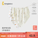 童泰（TONGTAI）嬰兒包單抱巾純棉0-6月新生兒褓巾外出防風(fēng)抱毯初生兒裹巾2件裝 灰橘松鼠【7A抗菌 50S高支棉】 85x85cm