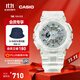 卡西歐（CASIO）BABY-G 多功能雙顯 BA-110CR深海珊瑚透明防水炫彩運動(dòng)女士手表 BA-110XCR-7APR