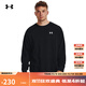 安德瑪（UNDERARMOUR）秋冬Rival男子圓領(lǐng)運動(dòng)休閑衛衣1382295 黑色001   XL   