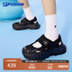FILA FUSION斐樂(lè )潮牌女鞋硬糖涼鞋休閑厚底鞋運動(dòng)鞋 黑-BK 37.5
