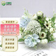 呂姆克【仿真花】假花玫瑰花束裝飾節日節慶插花擺件雜花苞綠色1支5609