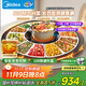 美的（Midea）【政府補貼】暖菜板+火鍋 飯菜保溫板熱菜板 2000w電陶爐火鍋家用旋轉餐桌轉盤(pán)電動(dòng)旋轉HBT80YL1