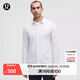 lululemon丨New Venture 男士修身剪裁長(cháng)袖襯衫 LM3FAZS 條紋白色加熱渲染紫色 L