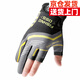 銳圖森路亞手套男女薄款四季露三指防滑防水防刺釣魚(yú)耐磨不粘餌專(zhuān)用手套 灰色 均碼