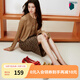 百思圖2025秋季新款牛皮一腳蹬紅色單鞋船鞋淺口平底女鞋C5572CQ5 紅色 37