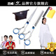 谷崎 理發(fā)剪刀 打薄剪刀成人專(zhuān)業(yè)理發(fā)工具全套寶寶兒童剪頭發(fā)剪刀 #平剪+牙剪+剪刀包+海綿圍布