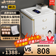 虎牌保險柜家用智能床頭保險柜隱形式無(wú)線(xiàn)充電小型木質(zhì)抽屜全鋼防盜一體隱藏式保險箱密碼指紋解鎖 【輕奢款】白色（無(wú)線(xiàn)充電+三色燈+感應燈） 指紋解鎖（指紋/密碼/鑰匙）