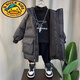 G.DUCKKIDS小黃鴨兒童羽絨服男童冬裝2025新款寶寶衣服男孩中長(cháng)款冬季加厚 黑色/5826夜光小熊羽絨服 90