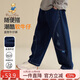 Classic Teddy精典泰迪男童牛仔褲兒童褲子中大童裝休閑長(cháng)褲時(shí)尚百搭 藍色 150 