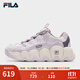 FILA 斐樂(lè )官方女鞋可頌鞋運動(dòng)鞋2025冬季新款鞋子厚底面包休閑鞋 浪漫紫/雨霧灰-ON 37.5