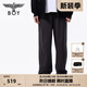BOY LONDON春夏男女同款休閑褲運(yùn)動(dòng)百搭灰色直筒長(zhǎng)褲N15020 灰色 XL