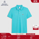 布克兄弟（BrooksBrothers）男士純色兩粒彩羊logo刺繡polo衫-BB100195867N1