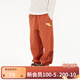 papa爬爬夏新款涼感兒童網(wǎng)眼運(yùn)動(dòng)褲男女童防蚊褲防曬褲子束腳透氣 橘紅色 100 cm