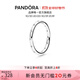 潘多拉（PANDORA）水滴戒指925銀素圈個性簡約百搭情侶同款生日禮物送女友 1 190945CZ 52mm