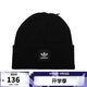 阿迪達斯 （adidas） 【滔搏運動(dòng)】三葉草男帽女帽運動(dòng)帽休閑針織帽毛線(xiàn)帽 ED8712 OSFW