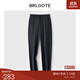 Brloote/巴魯特男士休閑褲修身小腳長(cháng)褲夏季商務(wù)休閑褲子男 藏青 175/86A