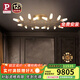 Paulmann P德國(guó)柏曼客廳大廳吸頂燈奢華銅制玻璃分子燈具 【大師系】推薦35-45㎡ 3000K