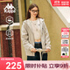 卡帕（Kappa）背靠背復古開(kāi)身帽衫2025新款女款運動(dòng)衛衣休閑長(cháng)袖外套K0E42MK01