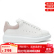 亞歷山大麥昆（Alexander McQueen）雙十一經(jīng)典女款小白鞋文詠珊同款休閑運動(dòng)板鞋小牛皮單鞋節日禮物 粉尾【現貨】(偏大，建議小半碼) 37