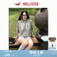 HOLLISTER25秋冬新款甜美抓絨刺繡連帽衛(wèi)衣外套女裝KI352-5189 土褐色 S (165/88A)