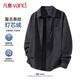 凡客誠品（VANCL）燈芯絨襯衫男士秋冬款舒適翻領(lǐng)長(cháng)袖外套簡(jiǎn)約工裝襯衣 深灰 XL