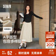 森馬（Semir）半身裙女磨毛純色A字長(cháng)裙百搭秋季純棉寬松傘裙顯瘦101524120007