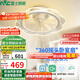雷士（NVC）LED照明風(fēng)扇燈智控吸頂吊扇燈奶油臥室搖頭無(wú)極調光36瓦包安裝