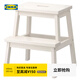 宜家（IKEA）BEKVAM貝卡姆踏腳凳換鞋凳北歐風格衛(wèi)浴廚房承重凳穩(wěn)固 白色50cm