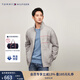 TOMMY HILFIGER【保暖抓絨】秋冬男簽字體刺繡立領(lǐng)重磅開(kāi)衫衛衣外套 灰色P8F 2XL （推薦：180-200斤）