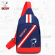 史努比（SNOOPY）兒童胸包 男童女孩6-12周歲兒戶(hù)外出游英倫風(fēng)斜挎小包包 紅色 