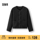 森馬（Semir）棉服女肌理菱格內搭寬松慵懶風(fēng)2025冬季抽繩輕薄棉衣109725112004