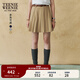 Teenie Weenie小熊女裝半身裙2025年夏季新款學(xué)院感少女俏皮百褶裙 卡其色 S