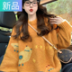 妃奧絨橘色毛衣女2025新款秋冬季加厚復古減齡寬松慵懶高級感韓系針織衫 橘色 M