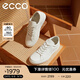 愛(ài)步（ECCO）舒適百搭男鞋 板鞋休閑鞋 柔酷60周年582404 白色58240401007 41