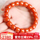 石玥珠寶收藏級涼山南紅瑪瑙手串直切桶珠本命年轉運珠手鏈男女士款禮物