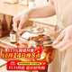 格娜斯雙耳耐熱玻璃碗帶蓋微波爐碗湯碗大號面碗沙拉碗餐具琥珀煲2.5L