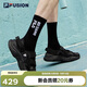 FILA FUSION斐樂(lè )官方潮牌涼鞋男鞋2024夏季休閑涼拖魔術(shù)貼海螺沙灘鞋