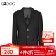 G2000男裝 2025夏季新款商務(wù)通勤職業(yè)西服簡(jiǎn)約正裝西裝外套21012891 可機洗-斜紋-黑色 48 170