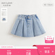 MARC&JANIE馬克珍妮女童甜酷百搭牛仔短裙 兒童百褶裙2025年春裝250203