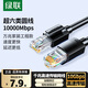 綠聯(lián)（UGREEN）六類(lèi)網(wǎng)線(xiàn)CAT6類(lèi)千兆八芯雙絞跳線(xiàn)8芯電腦寬帶家用工程裝修電腦寬帶監控網(wǎng)線(xiàn)LL42 超六類(lèi)圓線(xiàn)【萬(wàn)兆家裝工程款】 10米