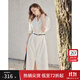 范思藍恩設計感收腰襯衫連衣裙2025夏裝新款正式場(chǎng)合面試裙子2274 白色 M