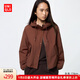 優(yōu)衣庫女裝休閑連帽短外套/時(shí)尚百搭479229 37 栗色 M /160/84A
