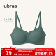 ubras無(wú)尺碼浪花領(lǐng)文胸收副乳內衣女無(wú)痕小胸聚攏文胸無(wú)鋼圈胸罩 尤加利-背心 均碼 (100-130斤)