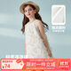 ASK JUNIOR女童連衣裙2025夏裝兒童裙子無(wú)袖薄款公主裙 白色 160