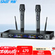 先科（SAST）OK-15 無線話筒 一拖二 U段無線麥克風(fēng)專業(yè)K歌麥克風(fēng)會議主持專業(yè)家庭KTV話筒