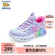 Skechers斯凱奇閃穿鞋商場(chǎng)同款兒童一腳蹬休閑鞋中大童愛(ài)心亮燈鞋303755L