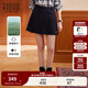 Teenie Weenie小熊女裝半身裙2025年秋季新款少女感學(xué)院純色百褶裙 藏青色 M