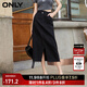 ONLY夏季時(shí)尚百搭開(kāi)叉高腰中長(cháng)裙牛仔半身裙女|124137016 J09 深牛仔灰色 M (165) 68A