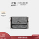 蔻馳（COACH）奧萊女士仿水晶ESSENTIAL半翻蓋卡包 LH/黑色